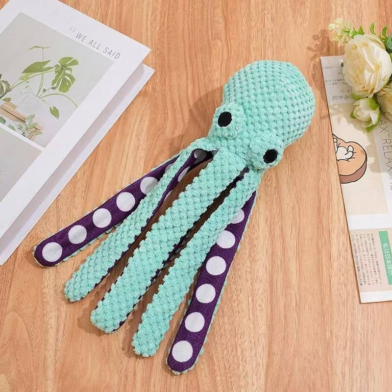 Six-Legged Squeaky Plush Pet Chew Toy