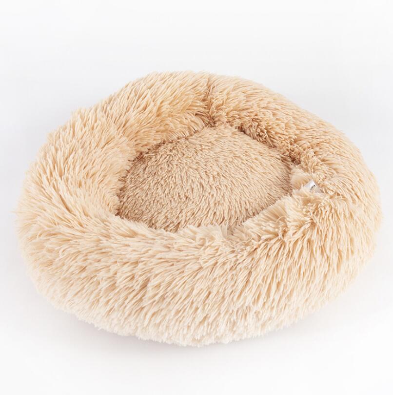 Round Plush Small Dog Cat Bed