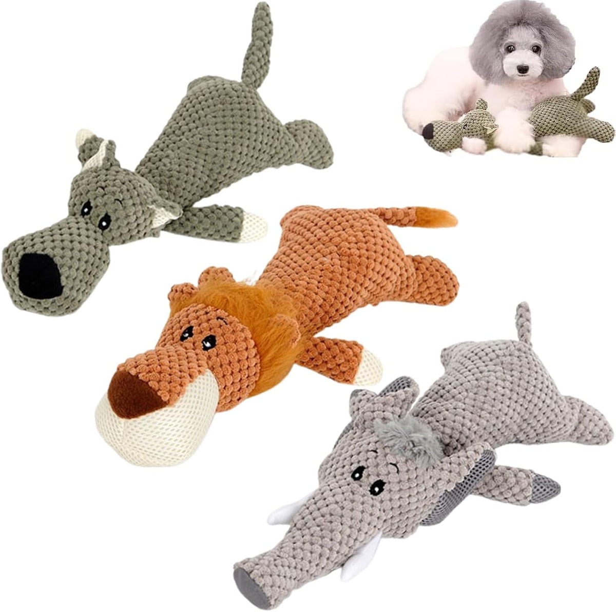InvincipaW Heavy Chewer Animal Dog Toy