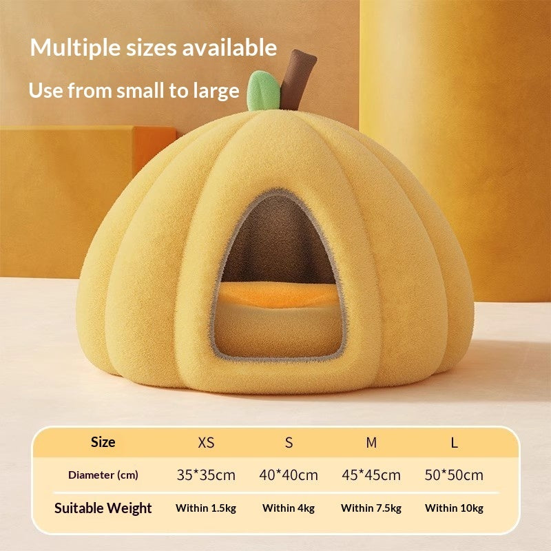 Warm Enclosed Winter Cat Bed House