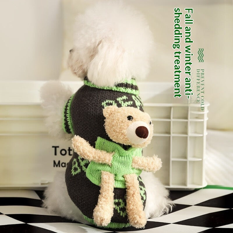Autumn Bichon Frise Puppy Dog Sweater